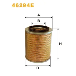 Фільтр повітряний WIX FILTERS ABG Titan, Deutz Fahr Agrocompakt, D 06, D 07, D 07C, DX, DX 3, DX 3 (46294E)