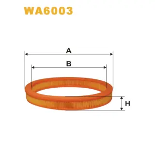 Фільтр повітряний WIX FILTERS Ford Escort IV (85-90), Escort V (90-92), Escort VI (92-95), Escort V (WA6003)