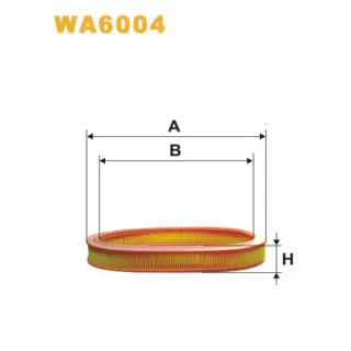 Фільтр повітряний WIX FILTERS Ford Escort IV (85-90), Escort V (90-92), Escort VI (92-95), Escort V (WA6004)