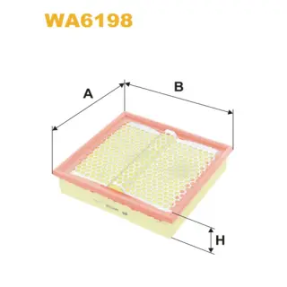Фільтр повітряний WIX FILTERS Mercedes 190, 250, E (W/R/C/S124) (WA6198)