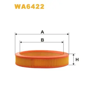 Фільтр повітряний WIX FILTERS Ford Cortina, Escort II (73-81), Scorpio, Sierra, Taunus (WA6422)