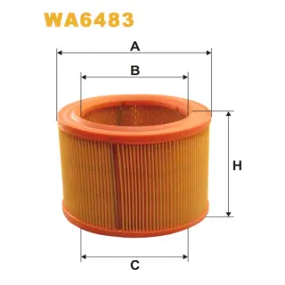 Фільтр повітряний WIX FILTERS Citroen Berlingo I, C15, Xsara, ZX, Peugeot 205, 306, 309, Partner I (WA6483)