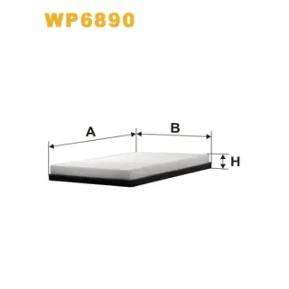 Фільтр салону WIX FILTERS Volkswagen Passat (35I) (WP6890)
