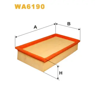 Фільтр повітряний WIX FILTERS BMW Serie 3 (E30), Serie 3 (E36), Serie 5 (E28), Serie 5 (E34), Serie (WA6190)