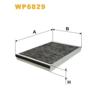 Фільтр салону WIX FILTERS Opel Astra Classic II, Astra G/Cabrio/Coupe (Astra II), Astra H (Astra I (WP6829)