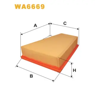 Фільтр повітряний WIX FILTERS Citroen Berlingo I, Xsara, Peugeot 306, Partner I (WA6669)