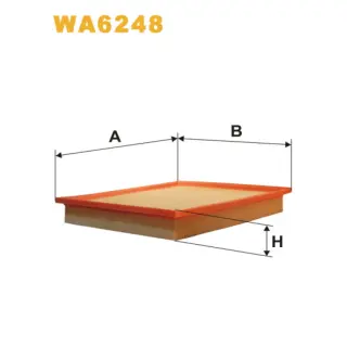 Фільтр повітряний WIX FILTERS BMW Serie 5 (E34) (WA6248)