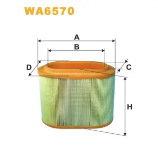 Фільтр повітряний WIX FILTERS Hyundai H 1, H 200 (WA6570)