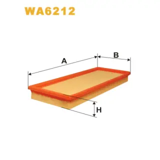 Фільтр повітряний WIX FILTERS Opel Ascona B, Manta A, Manta B, Rekord E, Talbot Horizon, Solara, Ta (WA6212)
