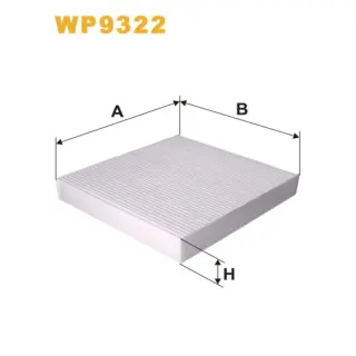 Фільтр салону WIX FILTERS Citroen C-Crosser, C4 Aircross, Isuzu D-Max, Mitsubishi ASX, Lancer V (WP9322)