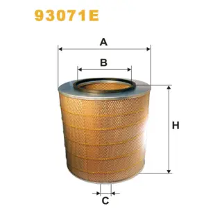 Фільтр повітряний WIX FILTERS Volvo N 12, NL, Volvo Bus 8000, 9000, B 10, B 12, B 7 (93071E)
