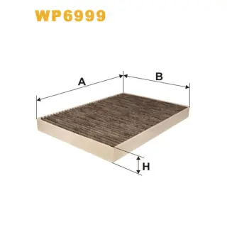 Фільтр салону WIX FILTERS Audi A4 (B6,B7/8E,8H), A6 (4B/C5), A6 Quattro/Allroad, Allroad I (4BH), (WP6999)