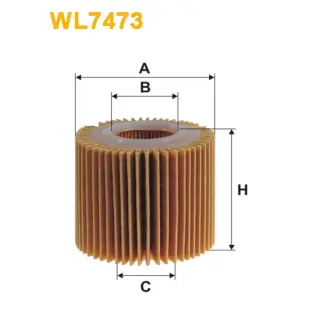 Фільтр оливи WIX FILTERS Daihatsu Materia, Sirion II, Subaru Justy IV, Toyota Auris, Avensis III, (WL7473)