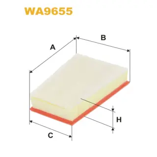 Фільтр повітряний WIX FILTERS Renault Fluence, Megane CC, Megane III, Scenic III (WA9655)