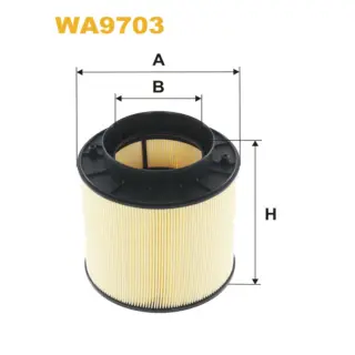 Фільтр повітряний WIX FILTERS Audi A4 (B8/8K), A5 (8T), Q5 (8R) (WA9703)