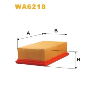 Фільтр повітряний WIX FILTERS Deutz AG 208, Jenbacher Werke Komp. A, Opel Ascona B, Manta B, Rekord (WA6218)
