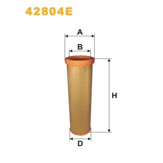 Фільтр повітряний WIX FILTERS Daf 95 XF, Claas-Combines Atles, J.C.B.(J.C. Bamford) Tractors Fastra (42804E)