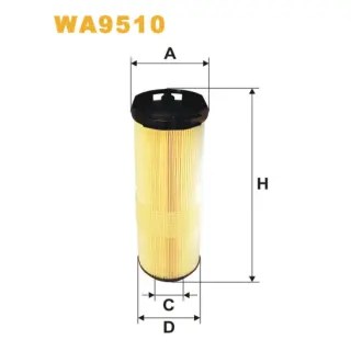 Фільтр повітряний WIX FILTERS Mercedes C (W203/C203/T203), C (W204/S204), CLC (CL203), CLK (A/C209) (WA9510)