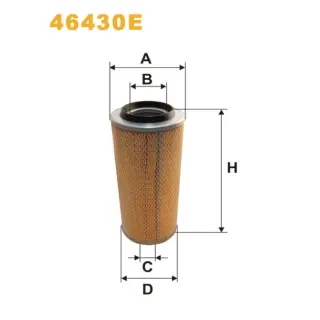 Фільтр повітряний WIX FILTERS Agrale-Deutz, Ebro, Iveco, Multicar, ABG, Atlas Copco, Case-IH, Claas (46430E)