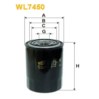 Фільтр оливи WIX FILTERS Hyundai H 1, Kia Sorento (WL7450)