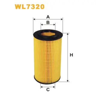 Фільтр оливи WIX FILTERS Ford Focus II, Kuga, Mondeo IV (07-), S-Max, Volvo C30, C70 II (Cabrio), (WL7320)