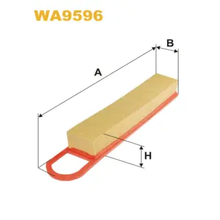 Фільтр повітряний WIX FILTERS Citroen Berlingo III, C3 II, C3 Picasso, C4, C4 II, C4 Picasso, DS3, (WA9596)