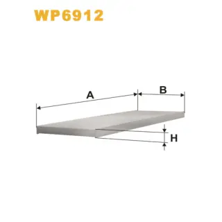 Фільтр салону WIX FILTERS Citroen Jumper I, Jumper II, Fiat Ducato (94->), Ducato 2002, Peugeot Bo (WP6912)