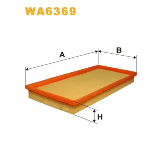 Фільтр повітряний WIX FILTERS Kia Carens, Roadster (Elan), Shuma I, Shuma II, Sorento (WA6369)