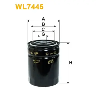 Фільтр оливи WIX FILTERS Iveco Daily V/Ecodaily, Rapido, Otokar Centro, Citroen Jumper III, Fiat D (WL7445)