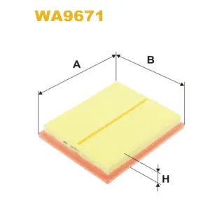 Фільтр повітряний WIX FILTERS Toyota Prius (WA9671)