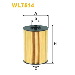Фільтр оливи WIX FILTERS Audi A3 III (8V), A4 (B8/8K), A5 (8T), A6 (4G2/4G5), Q5 (8R), Seat Leon I (WL7514)