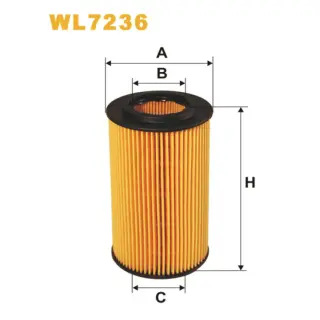 Фільтр оливи WIX FILTERS BMW Serie 3 (E46), Serie 5 (E39), Landrover Freelander I, Rover MG (ZR/ZS (WL7236)