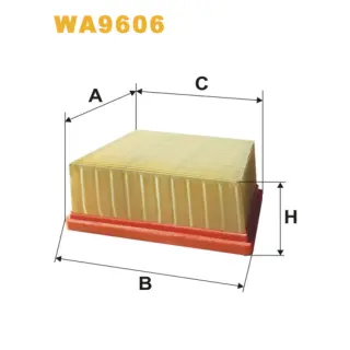 Фільтр повітряний WIX FILTERS Ford Fiesta VI (08-) (WA9606)
