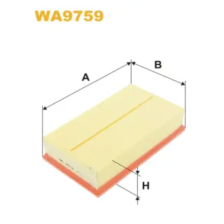 Фільтр повітряний WIX FILTERS Audi A3 III, TT III, Seat Leon III, Skoda Octavia III, Superb III, Vo (WA9759)