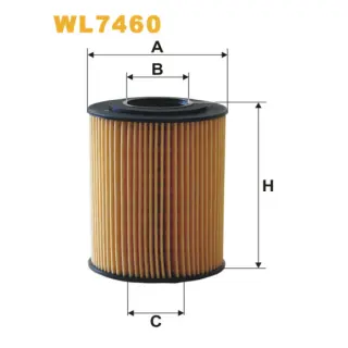 Фільтр оливи WIX FILTERS Opel Astra H (Astra III), Astra J (Astra IV), Corsa D, Meriva A, Meriva B (WL7460)