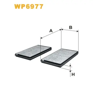 Фільтр салону WIX FILTERS BMW Serie 5 (E60/E61), Serie 6 (E63/E64) (WP6977)