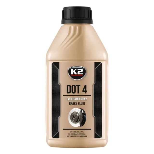 Рідина гальмівна K2 Turbo Brake Fluid DOT 4 0,25 л (T124)