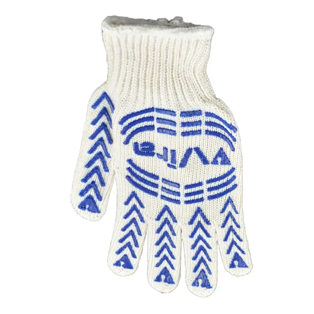 Рукавички VIRA GloveTex трикотажні з ПВХ 7 клас/10 розмір білі (500700)