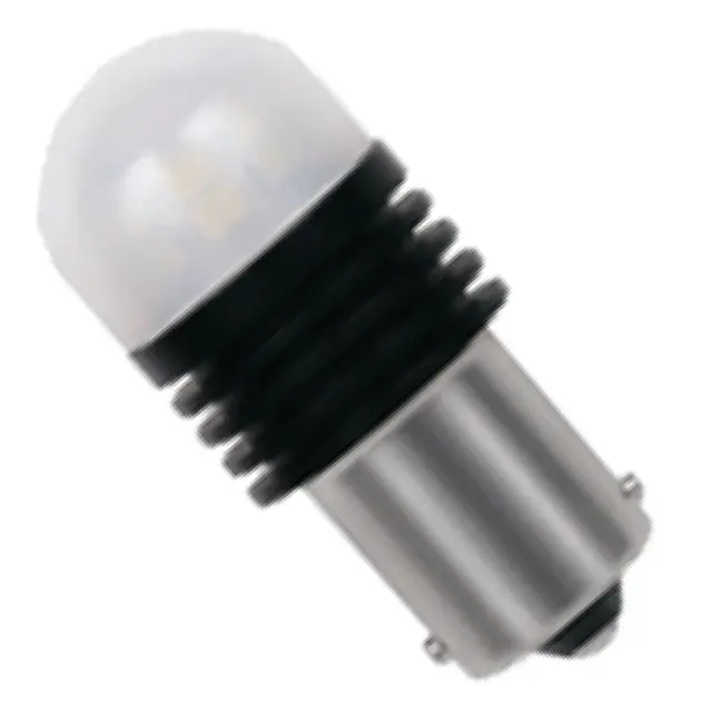Лампа автомобільна МАЯК 12V T25 4SMD Black LED жовтий світлодіодна (MK 12T25/BLK17/OR/2BL)