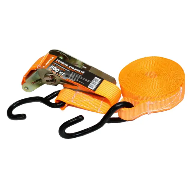 Ремінь стяжний 0,5 т LAVITA 5 м х 25 мм поліпропілен помаранчевий (LA 132506PE)