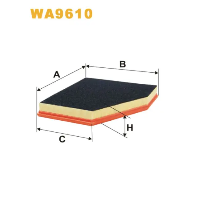 Фільтр повітряний WIX FILTERS BMW Serie 5 (E60/E61), Serie 6 (E63/E64) (WA9610)