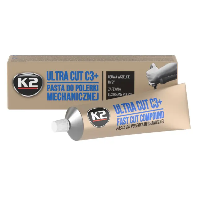 Паста для механічного полірування кузова К2 Ultra Cut C3+ туба 100 г (L001)