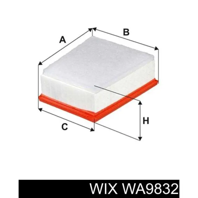 Фільтр повітряний WIX FILTERS Renault Espace V, Megane IV, Talisman (WA9832)