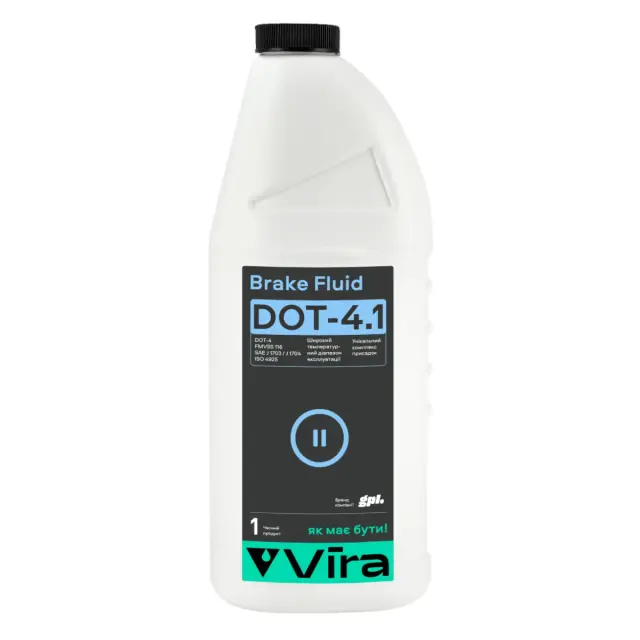 Рідина гальмівна VIRA Brake Fluid DOT-4.1 1 л (VI1102)