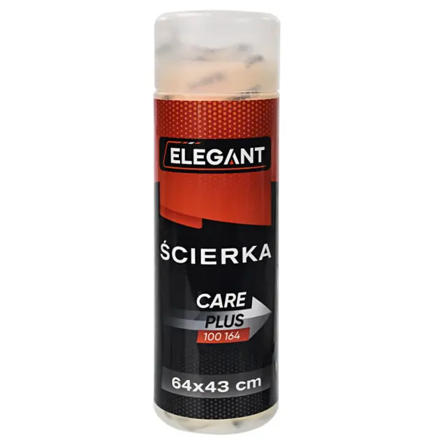 Серветка Elegant Normal Plus для догляду за автомобілем штучна замша в тубусі 64 см x 43 см (EL 100 164)