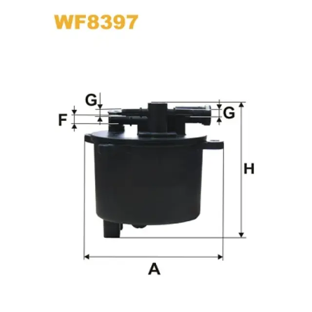 Фільтр паливний WIX FILTERS Citroën, Fiat, Ford (WF8397)