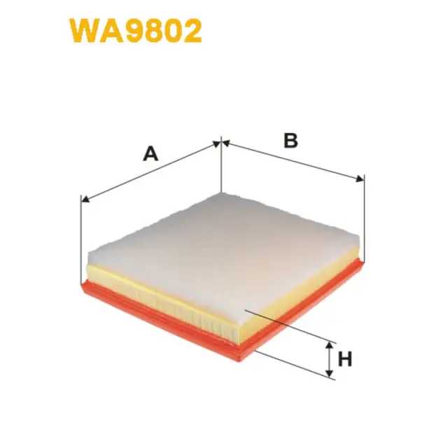 Фільтр повітряний WIX FILTERS Citroen Berlingo II,C-Elysee, C3 II, C3 Picasso, C4 Cactus, C4 II, C4 (WA9802)