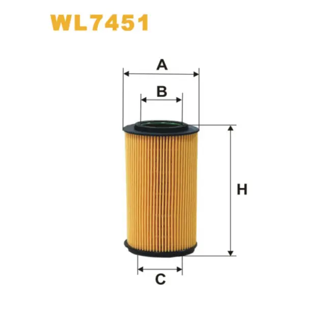 Фільтр оливи WIX FILTERS Hyundai Grandeur, Sonata, Kia Opirus, Sorento (WL7451)