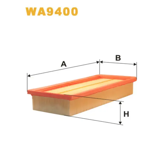 Фільтр повітряний WIX FILTERS Fiat Panda II, Lancia Ypsilon (WA9400)