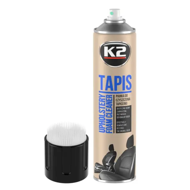 Очищувач для оббивки салону авто K2 TAPIS AERO з щіткою 600 мл (K206B)